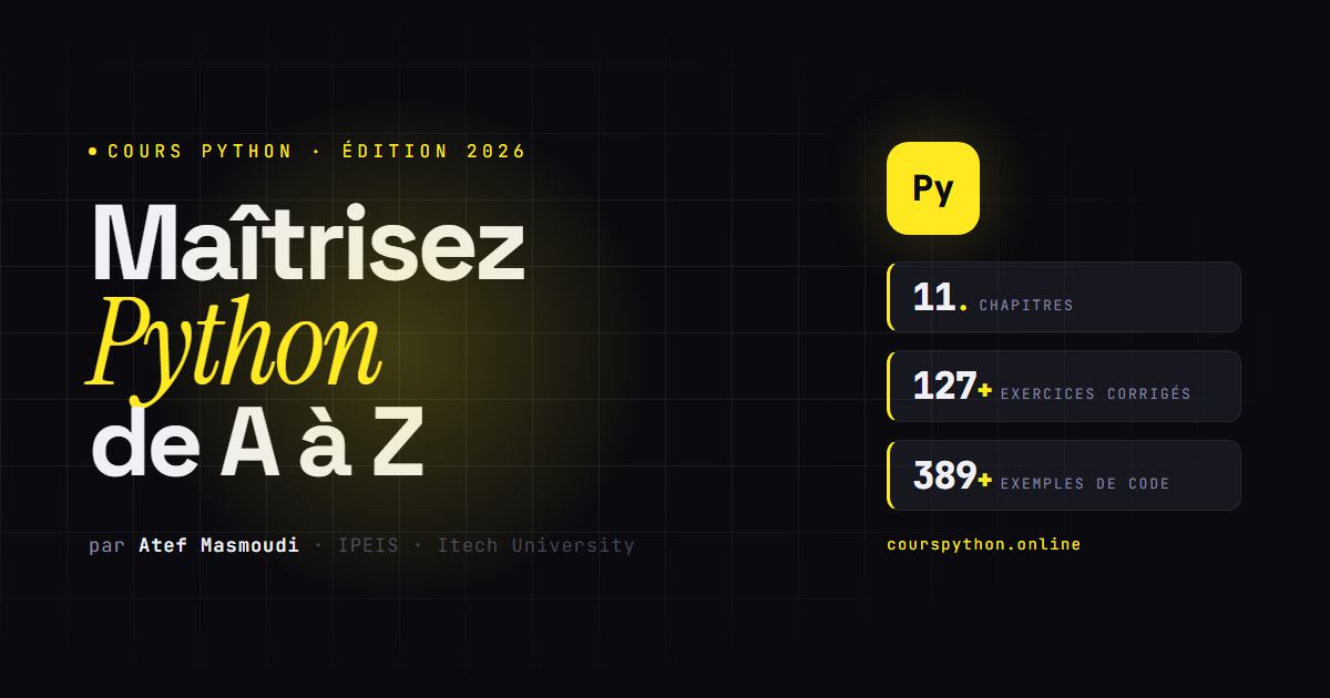 · Cours Python — Atef Masmoudi